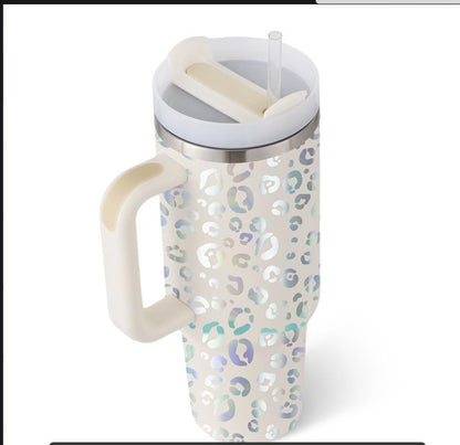 Hangzhou Jingqian 40 oz Insulated Tumbler with Handle - Coffee Cup with Lid