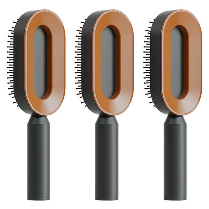 Yiwu Renfan Self Cleaning Hair Brush with Airbag Massage