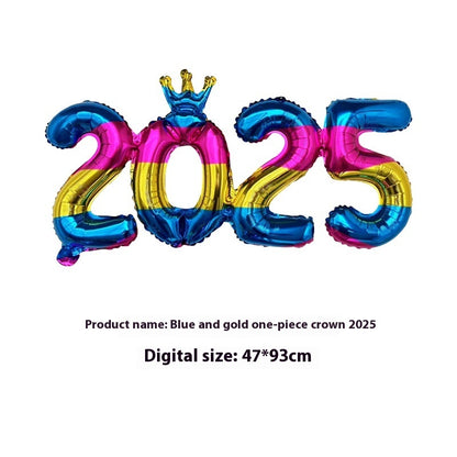 2025 One-piece Digital Balloon Film Year's Day New Year Party Decoration