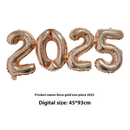 2025 One-piece Digital Balloon Film Year's Day New Year Party Decoration