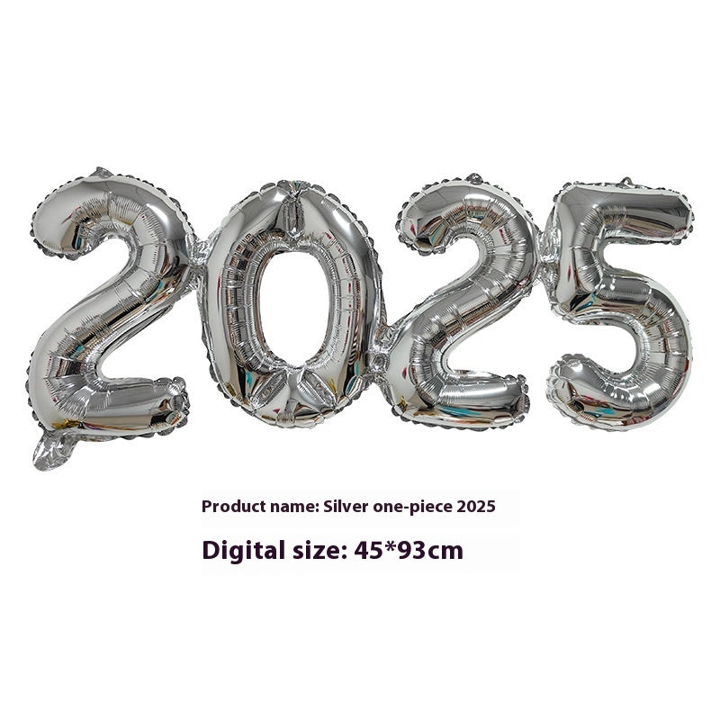 2025 One-piece Digital Balloon Film Year's Day New Year Party Decoration