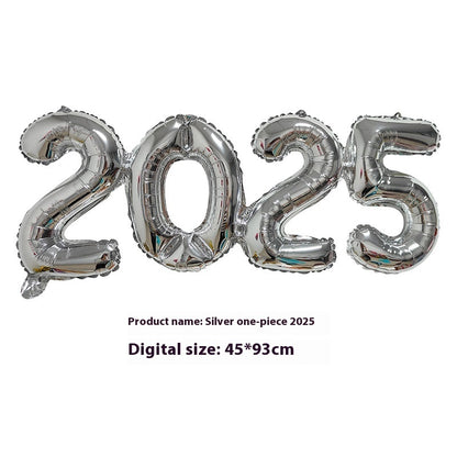 2025 One-piece Digital Balloon Film Year's Day New Year Party Decoration