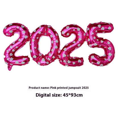 2025 One-piece Digital Balloon Film Year's Day New Year Party Decoration