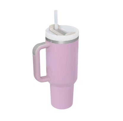 Hangzhou Jingqian 40 oz Insulated Tumbler with Handle - Coffee Cup with Lid