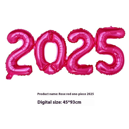 2025 One-piece Digital Balloon Film Year's Day New Year Party Decoration