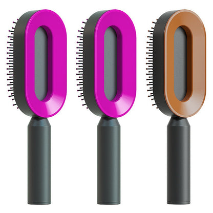 Yiwu Renfan Self Cleaning Hair Brush with Airbag Massage