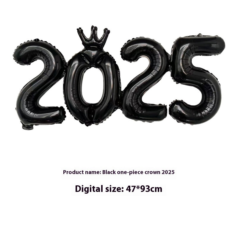 2025 One-piece Digital Balloon Film Year's Day New Year Party Decoration