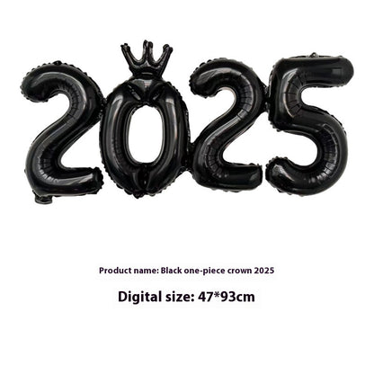 2025 One-piece Digital Balloon Film Year's Day New Year Party Decoration
