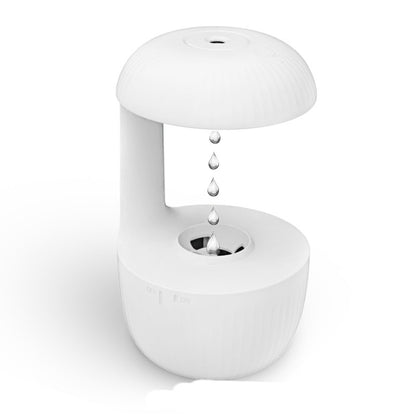 Yiwu Renfan anti gravity air humidifier white mushroom design with suspended water droplets