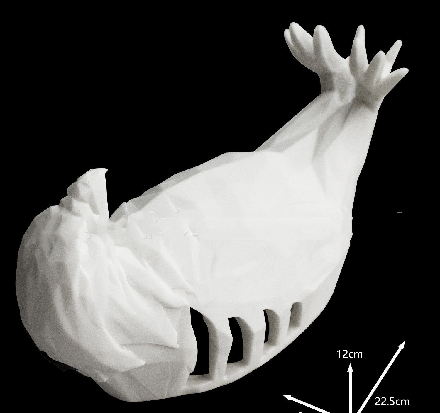 Hangzhou Jingqian modern bird wall lamp in geometric white owl eagle shape with vented side and raised tail