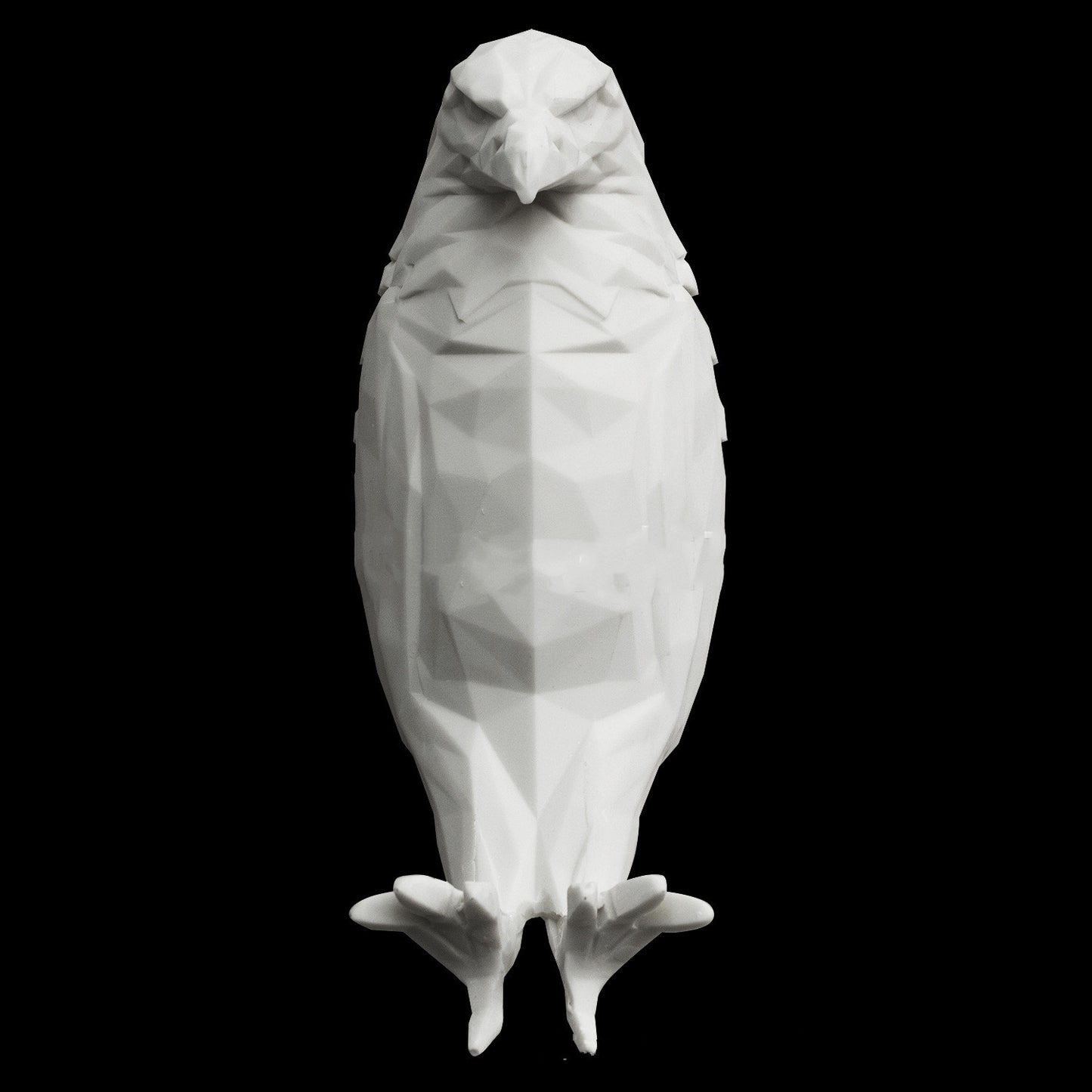 Hangzhou Jingqian modern bird wall lamp white faceted owl eagle shape geometric decorative light