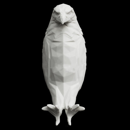 Hangzhou Jingqian modern bird wall lamp white faceted owl eagle shape geometric decorative light