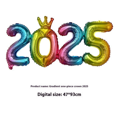 2025 One-piece Digital Balloon Film Year's Day New Year Party Decoration