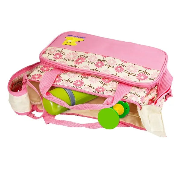Cute Box of Pandora baby diaper bag set with colorful floral design and plenty of storage pockets