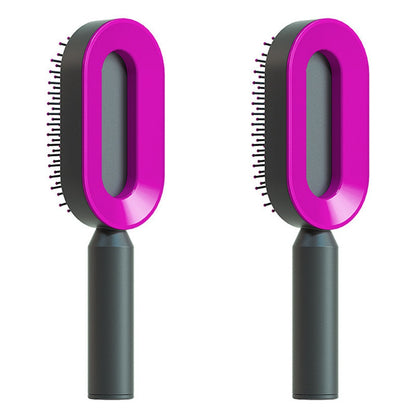 Yiwu Renfan Self Cleaning Hair Brush with Airbag Massage