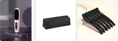 2 In 1 Wireless Hair Straightener Brush