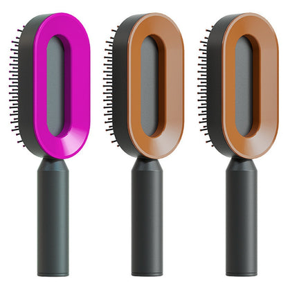 Yiwu Renfan Self Cleaning Hair Brush with Airbag Massage