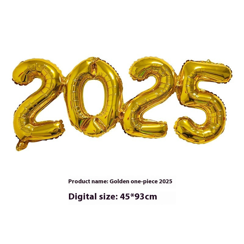 2025 One-piece Digital Balloon Film Year's Day New Year Party Decoration