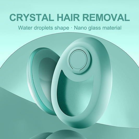 Box of Pandora crystal hair remover for women in teal with painless hair eraser and nano glass material