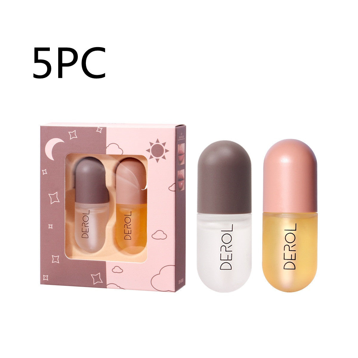 Yiwu Renfan instant lip plumper oil 5-piece set with day and night treatment bottles