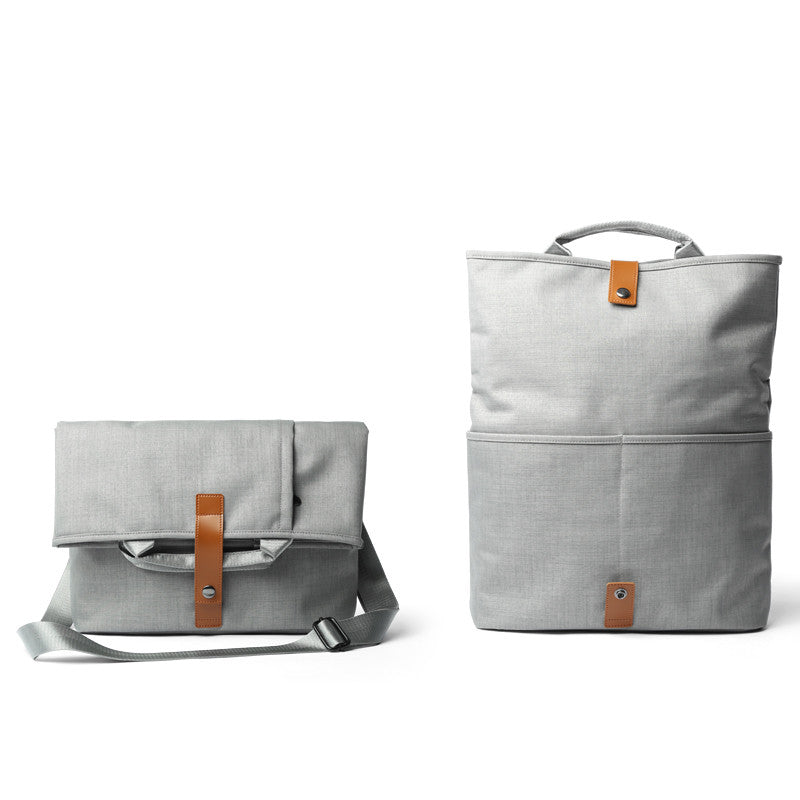 Stylish durable messenger bags for men in grey with adjustable straps and sleek design