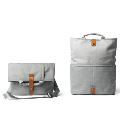 Stylish durable messenger bags for men in grey with adjustable straps and sleek design