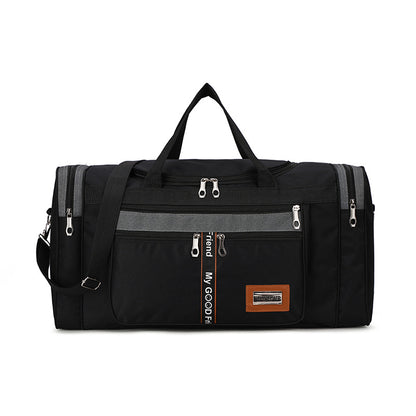 Box of Pandora durable travel luggage bags in stylish black with multiple pockets and adjustable strap