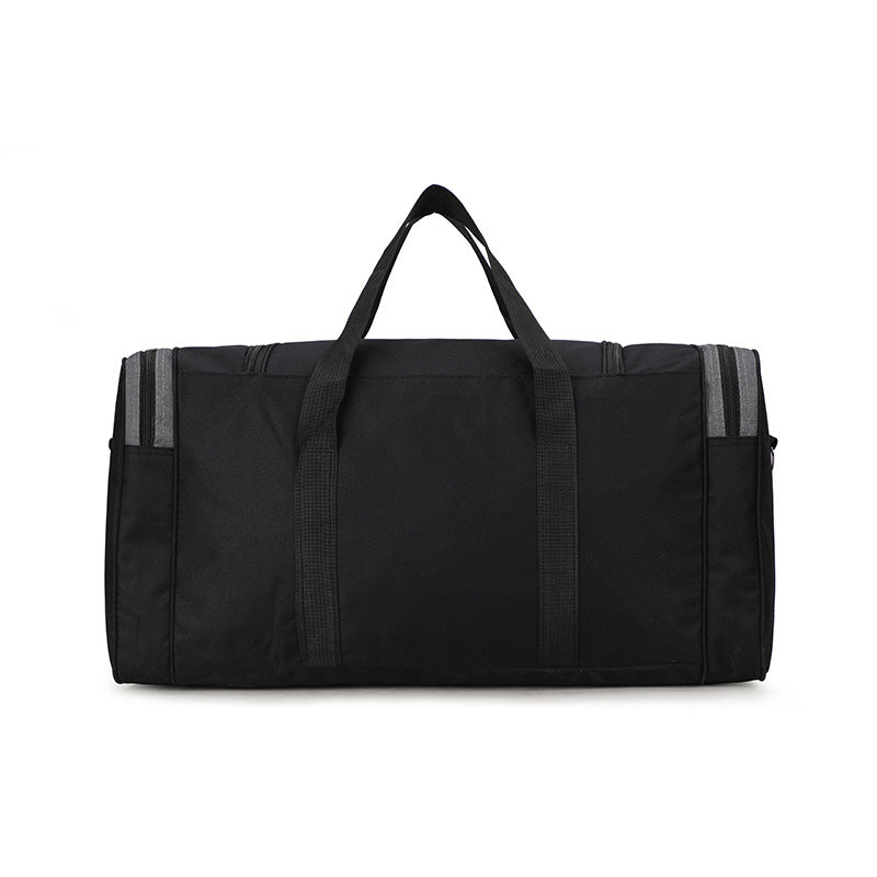 Durable travel luggage bags in black with spacious design and sturdy handles for convenient carrying