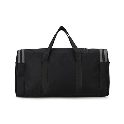 Durable travel luggage bags in black with spacious design and sturdy handles for convenient carrying