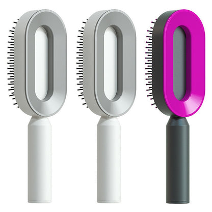 Yiwu Renfan Self Cleaning Hair Brush with Airbag Massage