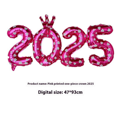 2025 One-piece Digital Balloon Film Year's Day New Year Party Decoration