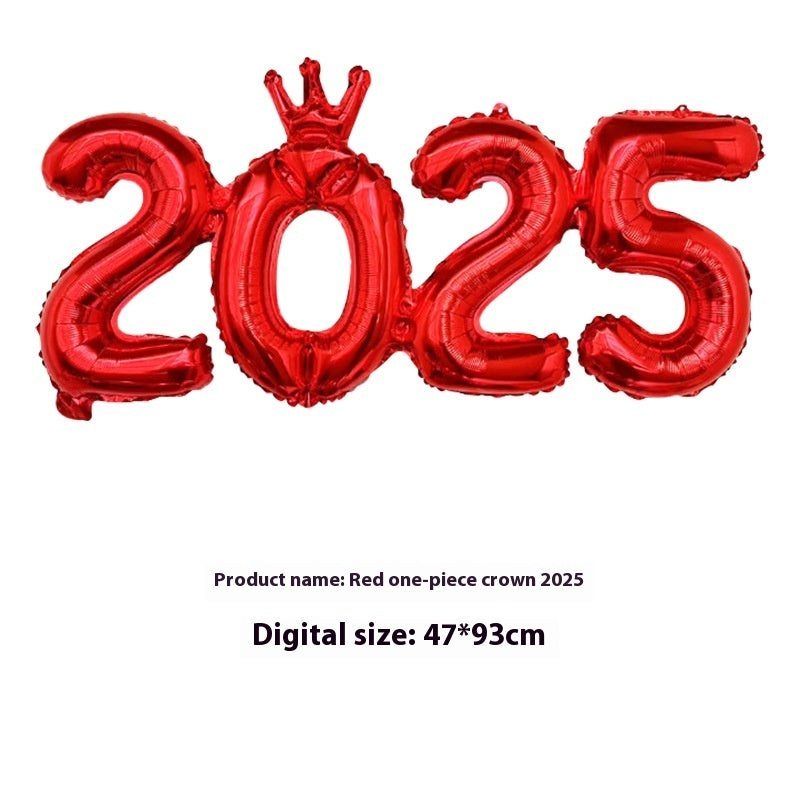 2025 One-piece Digital Balloon Film Year's Day New Year Party Decoration