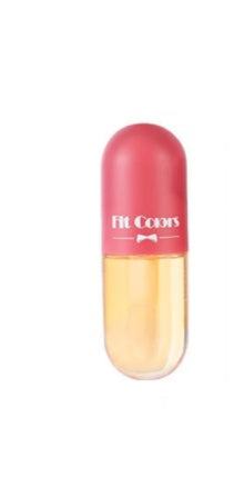 Yiwu Renfan Night Instant Lip Plumper Oil in clear and pink capsule-shaped container
