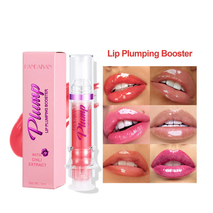 Hangzhou Jingqian New Tube Lip Rich Lip Color spicy lip plumper with chili extract and glossy finish