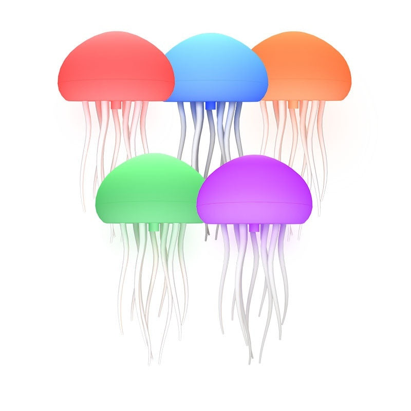 Colorful jellyfish lamp for desk featuring vibrant jellyfish decorations in assorted colors