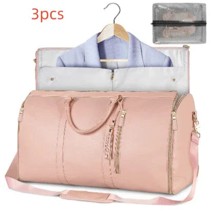 Hangzhou Jingqian large capacity travel bag for women in pink with multiple compartments and included packing cubes
