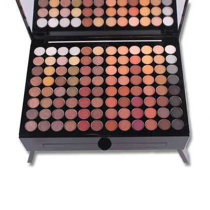 Yiwu Renfan 180 color eyeshadow palette with a piano-style design and a variety of matte and shimmer shades