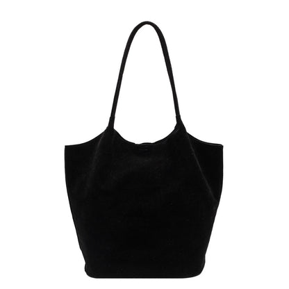 Box of Pandora Retro women's shoulder bag in black fabric with long straps for stylish everyday use