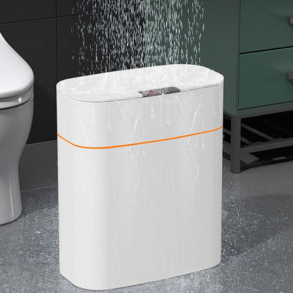 Yiwu Renfan smart trash bin for bathroom waterproof white smart dustbin with motion sensor lid